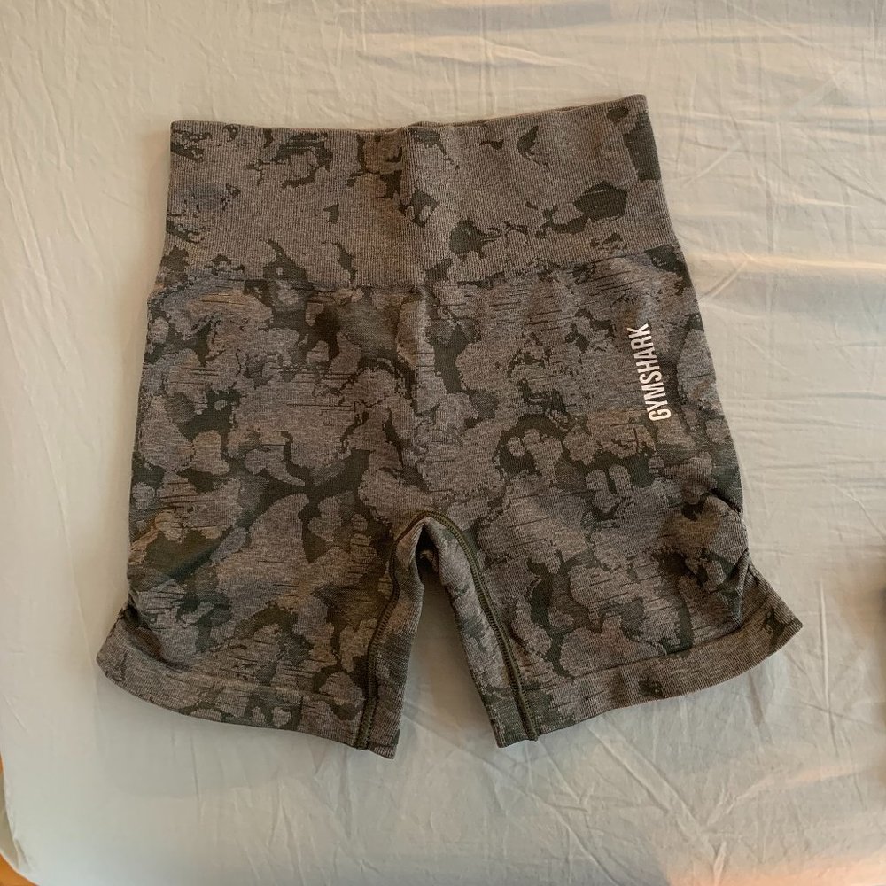 Gymshark Green Adapt Camo Seamless Shorts